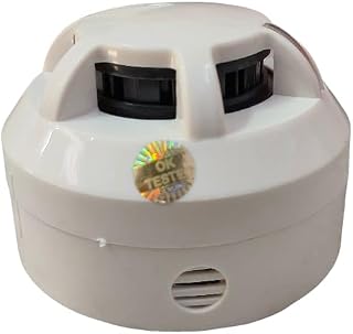 Battery Operated Smoke Detector Wireless Fire Alarm with Loud Alert & Test Button Ceiling Mount Smoke Alarm for Home & Office