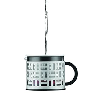 Bodum - 11199-16 - Eileen - Théière à Piston en Verre - Filtre et Couvercle Inox - 1.5 L - Brillant