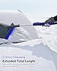 SEAAES Ice Scraper with Snow Brush for Car Windshield, Upgraded Extendable Snow Brush with Foam Grip for Truck SUV Vehicle Window - Blue #3