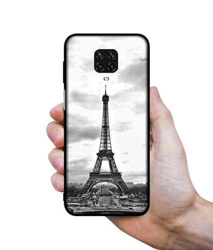 Image of Eiffel Tower Design Premium 2D Printed Metal Back Case Cover for Mi Redmi Note 9 Pro /Note 9 Pro Max /Poco M2 Pro
