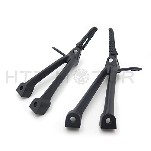 Httmt Mt390-013-Bk Black Rear Passenger Foot Pegs Bracket Compatible With Suzuki Gsxr600 Gsxr750 2006 2007 #TOP4