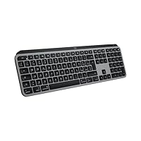 Logitech MX Keys for Mac - Tastiera wireless avanzata illuminata, tasti retroilluminati LED...