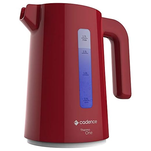 Chaleira Elétrica Thermo One Colors, 1.7l, Cadence Cel381-127, Vermelho, 110V