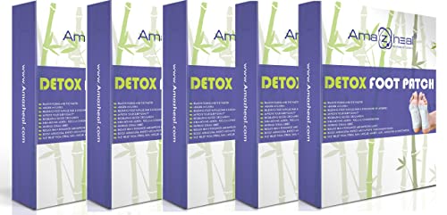 Image of AMAZHEAL Foot Pad, Foot Patch to Remove Body Toxins - for Stress Relief Sleep, Improves Circulation & Metabolism, Herbal Ingredient Foot Patches for Men & Women, 20 Pieces (Pack of 5)