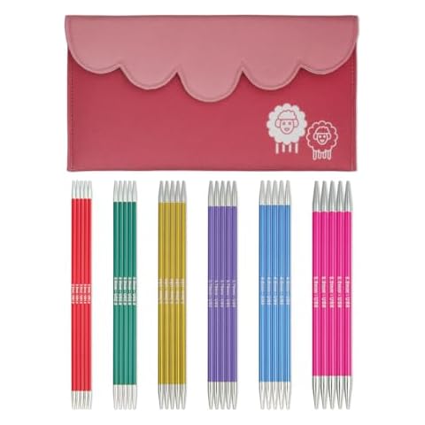 KnitPro Zing Starter Double Pointed Needle Set 8" (20cm) | 6 US Size (1.5 to 8) Cover