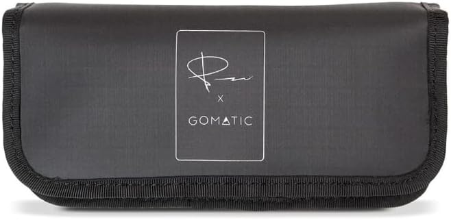 Gomatic McKinnon Battery Camera Case- DSLR Camera Battery Storage Pouch Bag/Case/Holder with Magnetic Closure for 3 Batteries - Suitable for Standard DSLR Batteries