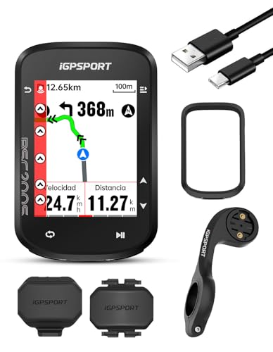 iGPSPORT BSC200S GPS Bicicleta, 2,4'' Pantalla Color Navegación Bicicleta Función Recorrido Continuo Detección Movimiento Navegación un Toque Compatible Radar Inteligente Luz Trasera 100 Datos IPX7