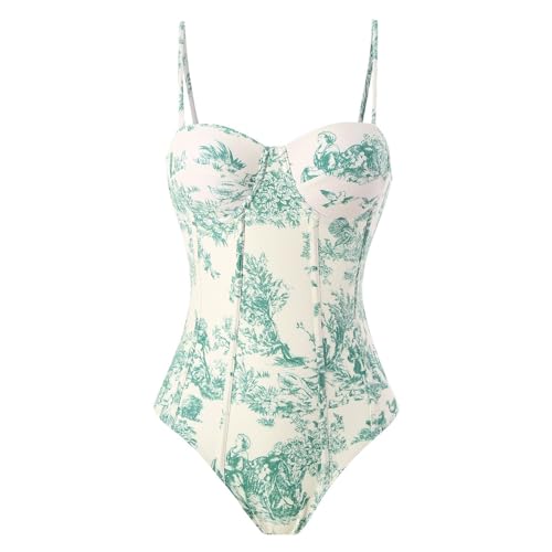 Trajes de baño de estilo europeo con falda ajustada elegante 2