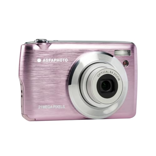 AgfaPhoto Realishot DC8200 - Appareil Photo Numérique Compact Cam, 21MP, Vidéo Full HD, Ecran LCD 2.7'', Zoom Optique 8X, Batterie Lithium, Carte SD 16GB et Sacoche Incluse