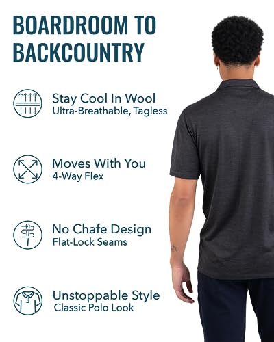 Men's Merino Polo by Woolly | RWS Certified | Super Soft, Classic Style, Seattle Designed2