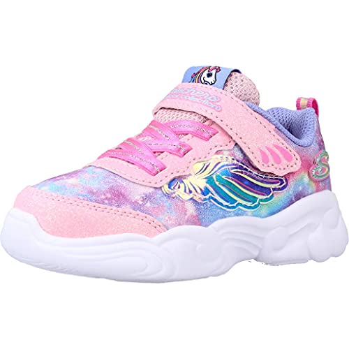 Skechers girls Unicorn Storm Sneaker, Pink/Lavenderender, 11 Little Kid US
