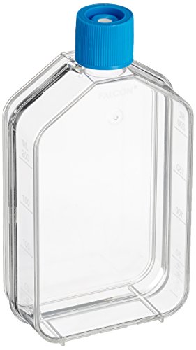 Corning Falcon 353810 Flask con Vented Cap, rectangular Straight Neck Cell Culture, 75 cm² Cover