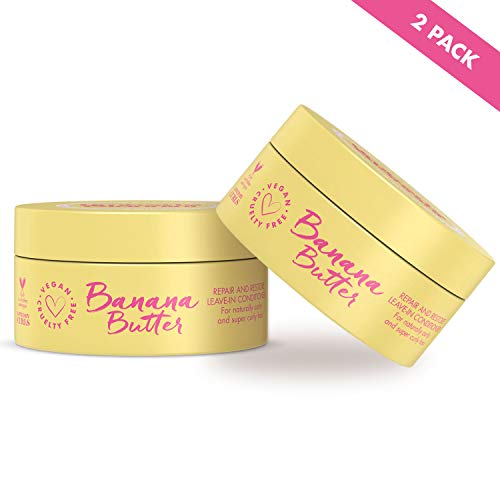Umberto Giannini Coily Banana Butter Repair + Restore Leave-in Conditioner Vegan Cruelty Free 97% Natural, 2 Pack - Image 2