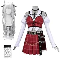 サーニャ　葛葉　コスプレ衣装セット Amazon.co.jp: コスプレ衣装 【髪飾り、靴下付き】 フルセット 葛葉