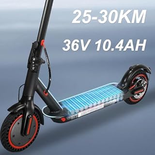 IDMD 8,5 Zoll Elektroroller, 3 Geschwindigkeitsmodi, 10,4 Ah Klasse A Akku,35km Meilen Reichweite & 120 kg Traglast, Elektro Scooter mit straßenzulassung