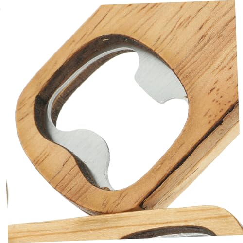 Ouvre-bouteilles pour pub et club porte-clés bois portable lot - 2