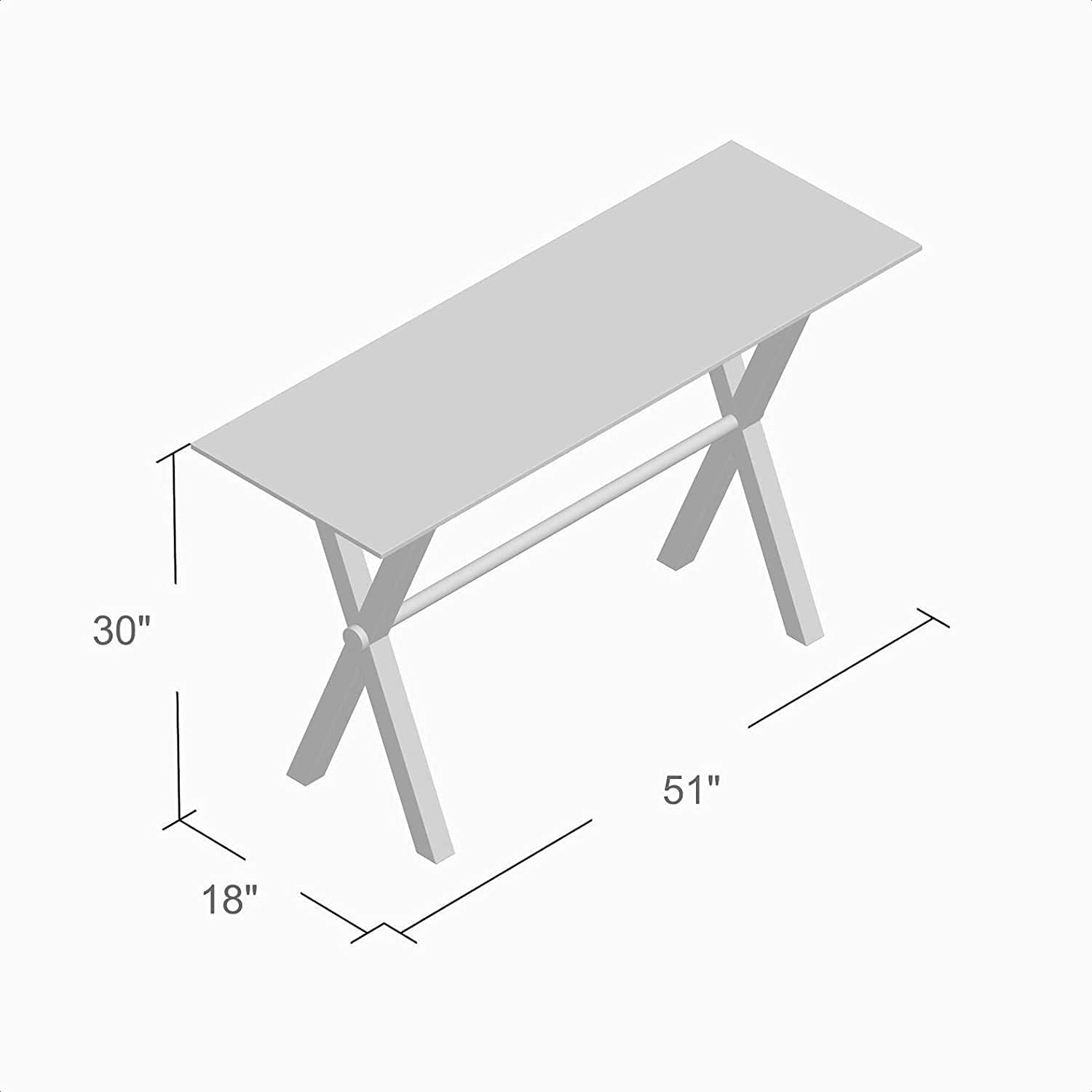 Console Table, Base Material: Stainless Steel, Adult Assembly Required: Yes