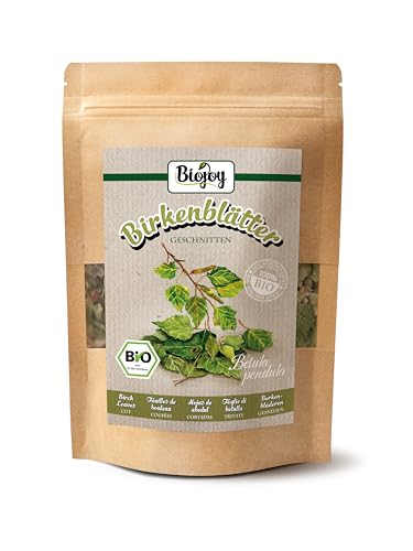 Biojoy Hojas de Abedul BÍO (100 g), secas y cortadas, para preparar té y infusión (Betula pendula)