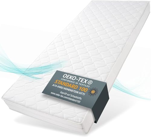 Sun Garden Matratze 90x200 cm H3 I Ortho-Primo I Oeko Tex 100 Zertifiziert I Bezug bis zu 40 °C waschbar I 14 cm Komfortschaumkern I Versteppung mit Polyester-Klimafaser