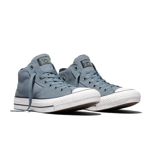 Image of Converse, Unisex, Chuck Taylor All Star Malden Street Mid Top Sneakers, Grey New World /Black /White Men's 4, Women's 6 Medium