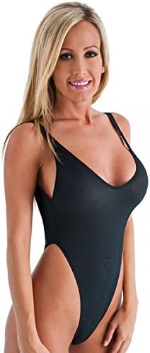 RELTANGL Women's One Piece High Cut Backless Thong Bathing Suits Swimsuits(FBA)