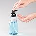 iDesign Refillable Foaming Soap Dispenser for Kitchen or Bathroom Vanity - Clear/Matte Black