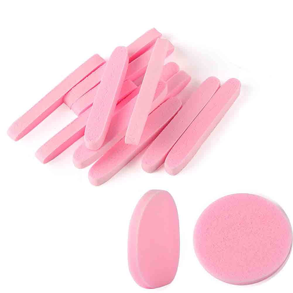 Compressed Facial Sponges 240 Count Makeup Remover Cleansing Sponge Beauty Round Face Wash Pads Cosmetic Exfoliating for Women,Pink