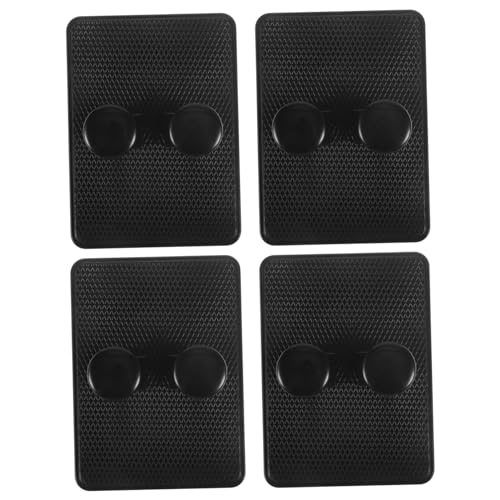 Healeved Shower Hooks 4pcs Wall-mounted Razor Holder Brush Stand Abs Rust- Modern Bathroom Rack