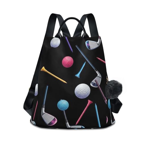 Sac à dos motif clubs de golf pour sorties et loisirs