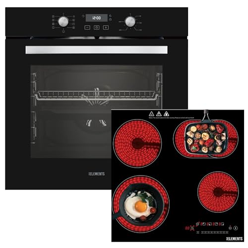 KB ELEMENTS AQUA CLEAN EV2/107 - Juego de cocina (60 cm, horno empotrable, 59 cm, placa eléctrica...