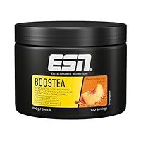 ESN Boostea, Infused Ice Tea Peach, 200 g, Booster mit Koffein, L-Theanin und Grüntee-Extrakt - made in Germany