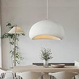 Oliterlux Modern Pendant Light for Dining Room Kitchen Island Hallway Restaurant Hanging Lamp E26 Base Japanese Wabi-Sabi Style Bird Nest Shape Lighting Fixture (40cm/15.7inch)