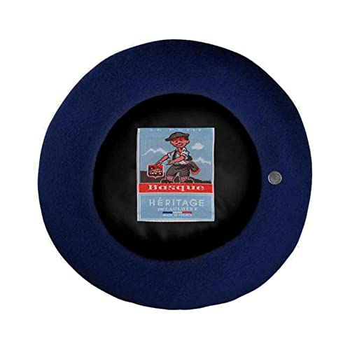Laulhere Of France Heritage Youth Le Petit Basque Wool Lined Beret (Bleu Nuit (Navy)) #TOP1