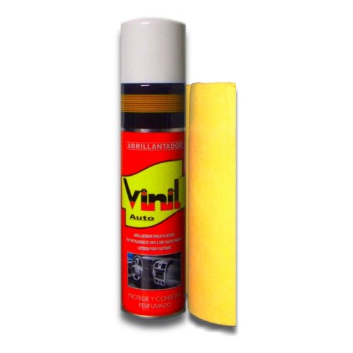 LIMPIARCOCHE.COM SANMARINO ABRILLANTADOR VINIL SALPICADEROS Efecto RENOVADOR Spray 520 CC. + BAYETA Cover