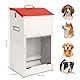 Svauoumu Futterautomat für Hunde, 25lb Kapazität, Mit Deckel Zum Schutz des Futters, Nagetiersicheres Design, Geeignet für den Außeneinsatz