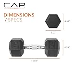 CAP Barbell Coated Dumbbell Weight | Multiple Options Pairs & Sets - Image 4