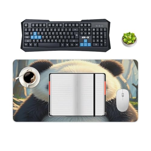 Anime Panda Desk Pad Protector Large Waterproof Mouse Mat miniatura 4