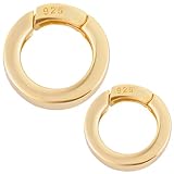 Facile da usare:la CHISusura a molla in argento sterling è dotata di un meccanismo a molla incorporato. Basta premere l'apertura per aprirlo, e rilasciare per CHISudere automaticamente. Perfetto per CHISusure di bracciali o collane, rendere l'indossabilità dei gioielli veloce e comoda