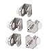Aexit Zinc Alloy Fall Protection Shelf Support Bracket Adjustable Clamp Clips 5pcs for 5-8mm Safety Clips Thick Glass