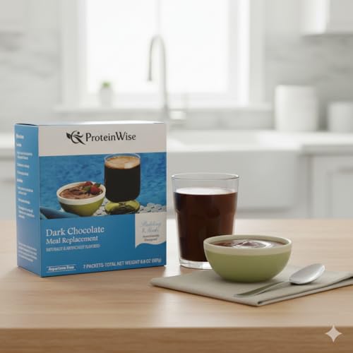 Image of Proteinwise - Dark Chocolate Meal Replacement Shake or Pudding - 7 /Box