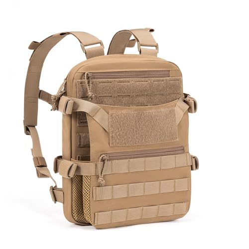CLTAC ABP Tactical MOLLE Hydration Backpack Military Assault Vest Back Panel Pack for Men Training Hiking Airsoft