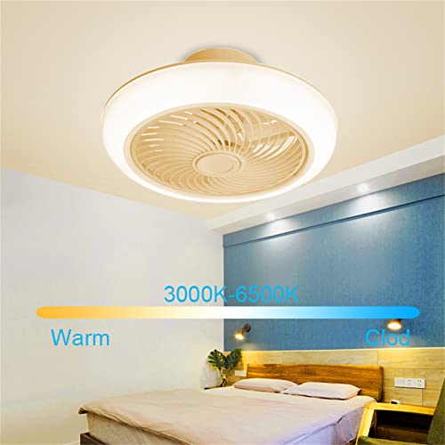Ventilateur de plafond plafonnier LED télécommande résout chaleur chambre - 7