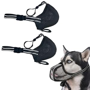 GUTERTOP 2 Stück Atmungsaktiver Hundemaulkorb