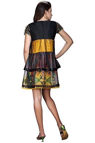 Robe femme multicolore taille 50 coupe fluide anti-complexes - 2