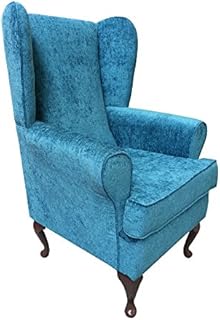 EURODIVANI Orthopaedic high seat chair 21 inch seat height in teal colour, firm and comfortable, ideal for the disabled or recovering from an operation or accident TEAL