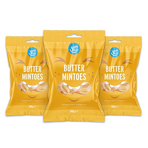 Marca Amazon - Happy Belly - Caramelos a la mantequilla y menta,...