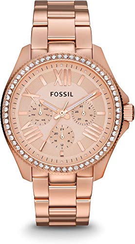 Image of Fossil Chronograph Rose Dial Women's Watch - AM4483