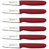 Surb sa 61007 Fruit Knife Set with 11 Color Alternatives Red