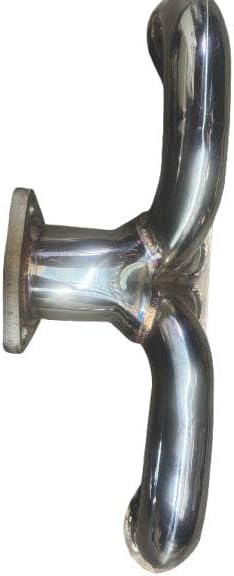 McJacks Small Block Corvette Header 2" Collector. All Polished, Stainless Steel construction. Exactly replaces your old, cast iron Ramhorn manifolds!