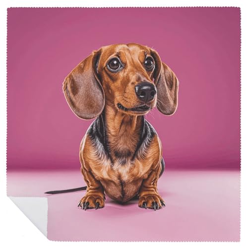 Servilletas de Tela Dachshund Weiner Dog 4 piezas miniatura 6
